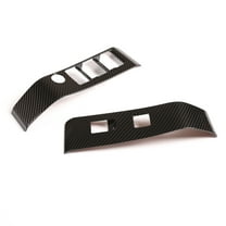 TINKI Front Doors 2pcs Look Interior Door armrest Window Switch Panel Cover Trim for Toyota Tacoma 2016 2017 2018 2019 2020 2021 2022 2023