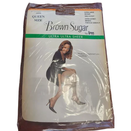 Brown Sugar Leggs Queen Size Ultra Ultra Sheer Extra Large / Bronze Sandalfoot Panties