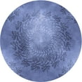 thumbnail image 1 of Ahgly Company Machine Washable Indoor Round Transitional Sky Blue Area Rugs, 7' Round, 1 of 7