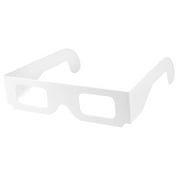 Paper Cardboard Diffraction Glasses White Frame Fireworks Diffraction Glasses See Colorful Rainbows