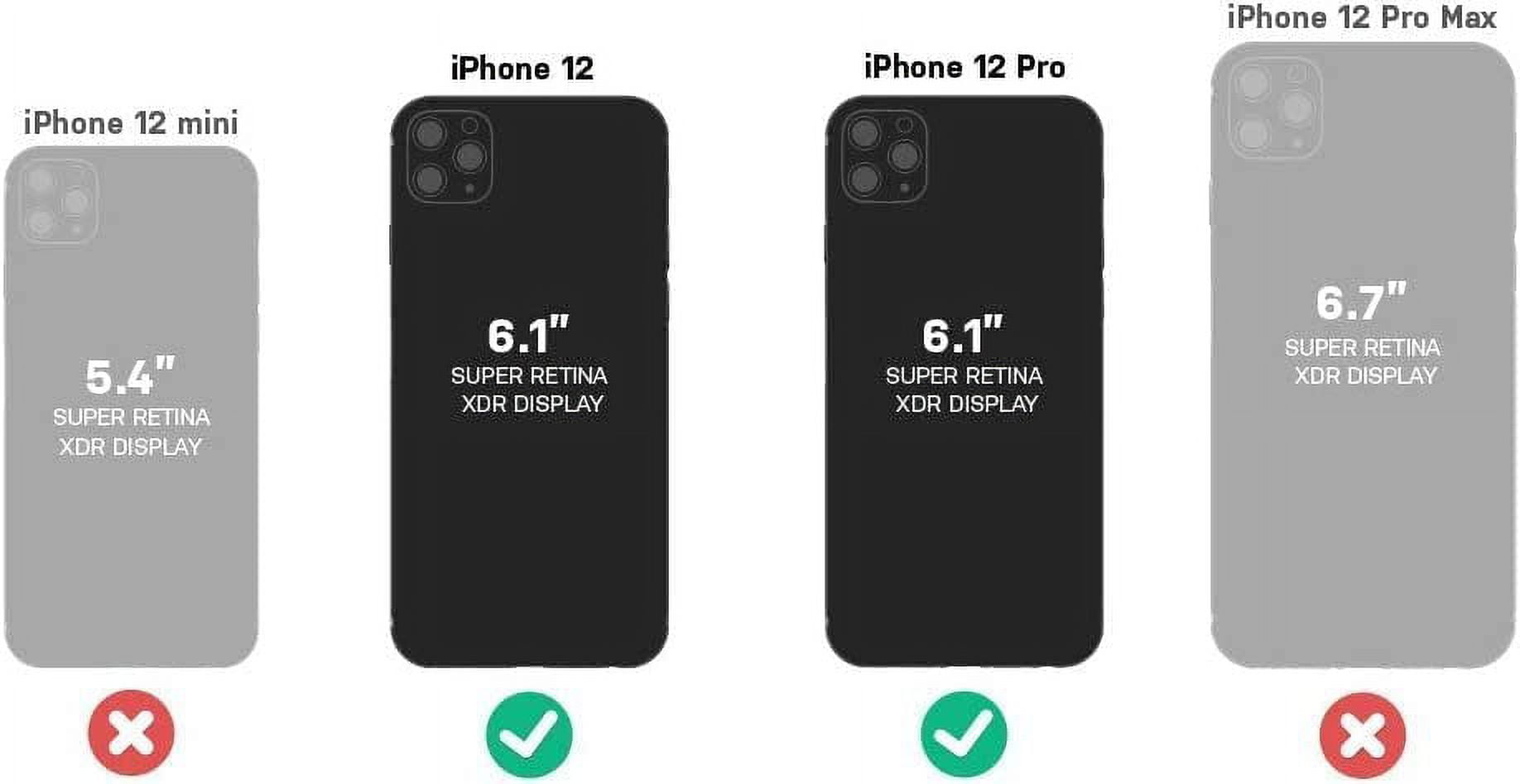OtterBox Defender Series Screenless Edition Case for iPhone 12 & iPhone 12 Pro Only - Holster Clip Included - Non-Retail Packaging - Varsity Blues Sage/Blue