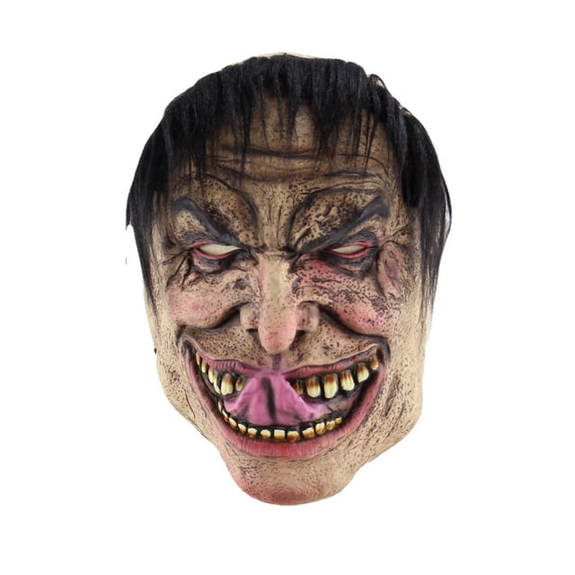 Máscara Nasty Tongue Man de látex integral para Halloween
