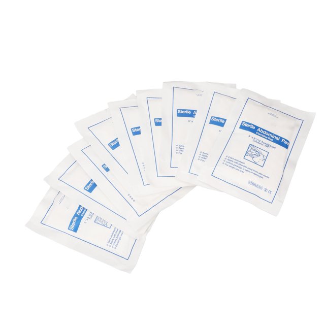 Almohadillas De Gasa Abdominales, Almohadillas Abdominales Higiénicas Empaquetadas Individualmente, Transpirables, 10 Piezas, Altamente Absorbentes Para El Hogar