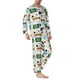 thumbnail image 2 of Balery Back To School A Pijama para Hombre de Dos Piezas con Manga Larga, Conjunto de Dormir y Descanso Suave con Bolsillos-Medium, 2 of 7