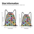 thumbnail image 7 of Horeoi Cute Dogs Collage Print Drawstring Bags for Gym Sports Yoga Travel Lightweight Foldable Sackpack for Men Women Teens, 7 of 7