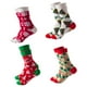 thumbnail image 1 of 4 pares de calcetines navideños, calcetines hasta la pantorrilla, calcetines suaves de Navidad, calcetines novedosos, calcetines cálidos de invierno, 1 of 8