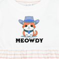 thumbnail image 4 of Inktastic Cowboy Cat Meowdy Girls Baby Dress, 4 of 5