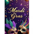 thumbnail image 4 of LUUFILx Mardi Gras Celebration Backdrop Mask Balloons Party Decorations Event Banners Festive Background Carnival Photography Props, 4 of 8