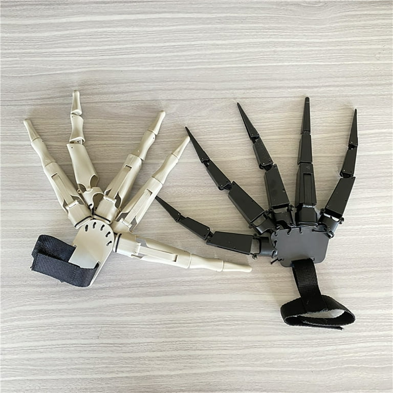  Halloween Articulated Fingers Wearable Horrific Finger Extension  Party Supplies Cosplay Props, Halloween Gear Articulated Finger Extensions  Fits All Finger Sizes (Left Hand) : Toys & Games
