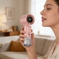 thumbnail image 1 of Portable Mist Fan USB Rechargeable Handheld Cooling Fan With Spray Humidifier 5 Speed Settings And Foldable Design, Quiet Strong Airflow, For Travel Office Outdoor Home, 1 of 7