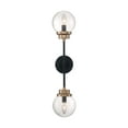 thumbnail image 2 of Nuvo Lighting - Axis - 2 Light Wall Sconce-Matte Black/Brass Finish, 2 of 8