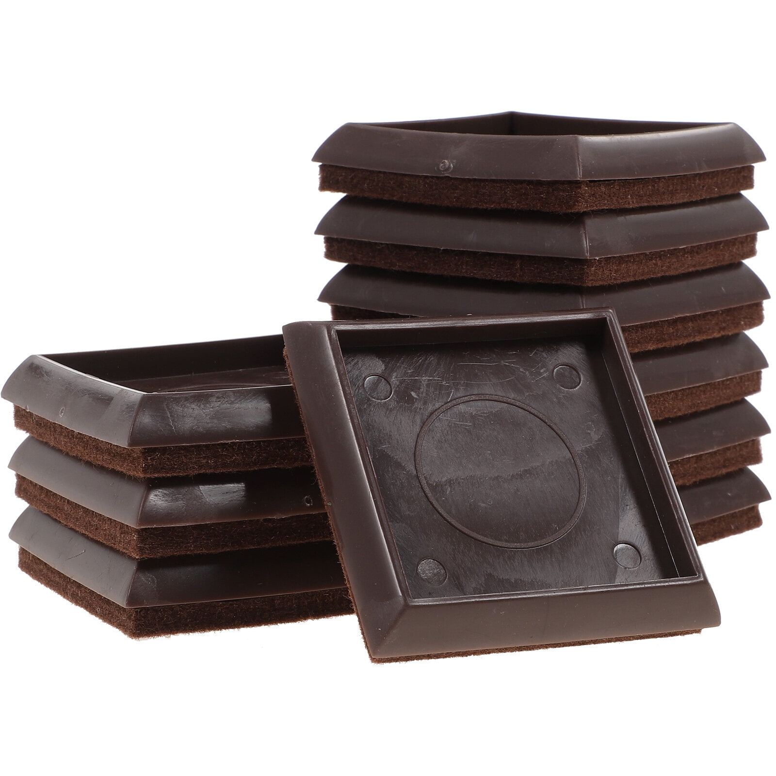 Furniture Coasters 10pcs Furniture Coaster Square 2 inch Felt Caster