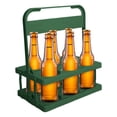 thumbnail image 7 of Reusable Drink Carrier, Plastic Drink Carrier Foldable Cup Holder with Handle, Coffee Beer Bottle Carrier for Delivery, Portable Holder for Catering Restaurant Camping Travel, 7 of 7