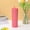 D003- Hot Pink, variant on Travel Coffee, Stainless Steel Straw, 16Oz, Double Wall Insulated, Matte Rubber Finish, Straight Cylinder, Light Yellow, Daily On-The-Go Use, 1 Pc