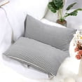 thumbnail image 2 of PiccoCasa 2pcs Checkered Grid Style Plaid Throw Pillow Cushion Cover for Home Office Car Decorative 18 x 18 Inch Black and White 12" x 20", 2 of 8