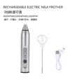thumbnail image 2 of Samfox Milk Frother, Adjustable Handheld Foam Maker Rechargeable Electric Milk Frother with 2 Whisks(White), 2 of 8