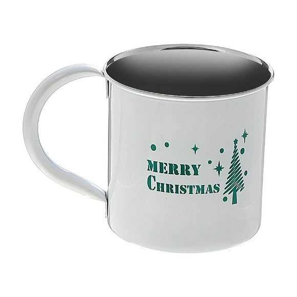 Christmas Stainless Steel Mug With Printing Merry Christmas - Set of 2