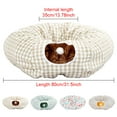 thumbnail image 4 of Jouet Tunnel pour Chat Intérieur Rouleau de Chasse Forme de Beignet Entraîneur Réutilisable Salon Activité Interactive Exercice Café, 4 of 9