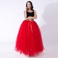thumbnail image 3 of Mepaouo Women's Tulle Maxi Skirt Floor Length Layered A-line Puffy Mesh Tutu Skirt for Wedding Party, 3 of 4