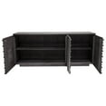 thumbnail image 3 of Diamond Sofa Bastille 69" 3-Door Solid Acacia Wood Sideboard in Smoke Grey Finish, 3 of 5