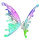 thumbnail image 2 of 1 juego de alas de mariposa brillantes que aletean como alas de hada, decorativas para niños, accesorios de fiesta con alas de mariposa, 2 of 6