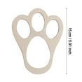thumbnail image 3 of BKER Rabbit Footprint Stencil Wooden Morning Rabbit Foot Flour Footprint Rabbit Foot Reusable Rabbit Footprint Stencil Rabbit Footprint Stencil Decoration, 3 of 5