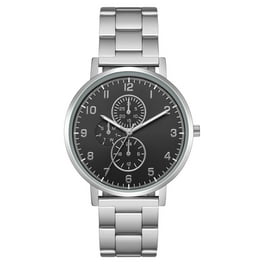 George Men's Adult Gunmetal Round Bracelet Watch with Black George Men's Adult Gunmetal Round Bracelet Watch with Black