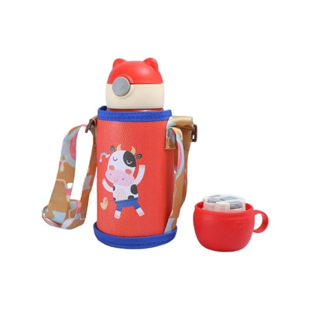 

TureClos Cute Dinosaur Vacuum Flask Adorable Students Children s Stainless Steel Insulated Bottle Kids Drinking Container Thermal Holder with Sleeve Dinosaur