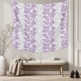 thumbnail image 5 of Purple Gray Botanical Tapestry for Bedroom Wall Hanging Tapestry,Pastoral Spring Summer Leaf Aesthetics Ceiling Backdrop Tapestries Poster Blanket Wall Decor for Teens Room Living Room Dorm 55" x 73", 5 of 8