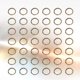 thumbnail image 1 of VERDANVERSE 100Ud Anillos De Conexión De Llavero Beige Duraderos Para Manualidades Y Uso Diario, 1 of 8