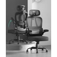 thumbnail image 2 of Computer Chairs  Ergonomic Office Chair  Breathable Mesh Desk Chair for Adults   Back Office Chair with Lumbar Support & Flip-up Armrests  Executive Swivel Office Chair, 2 of 5