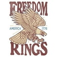 thumbnail image 2 of Men's Lost Gods Freedom Rings Eagle Graphic T-Shirt Big & Tall, 2 of 4