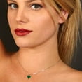 thumbnail image 4 of 0.5 ct Brilliant Heart Cut Solitaire Emerald 14k Yellow Solid Gold Everyday Affordable Designer Necklace Pendant with 18" Chain, 4 of 6
