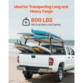 thumbnail image 4 of VEVOR Truck Ladder Rack Non-Drilling Bed Rack 800 lbs Capacity for Large Cargo, 4 of 9