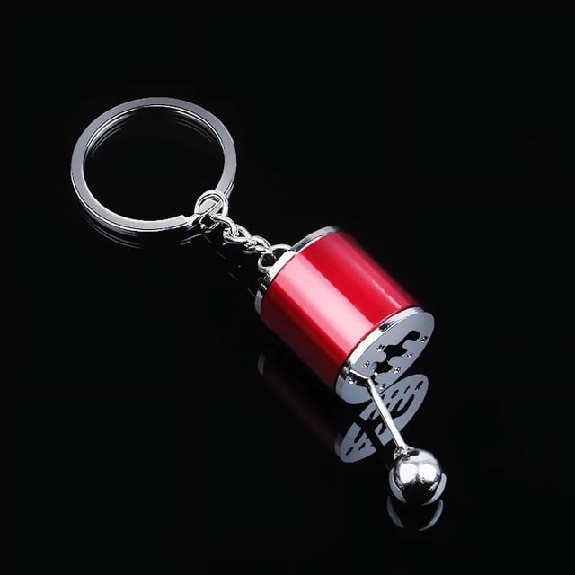 Llavero con palanca de cambios para coche, llavero con caja de cambios de metal, llavero con transmisión manual de 6 velocidades para coche, juguete creativo para inquietos, accesorio decorativo