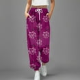 thumbnail image 2 of EIMELI Nouveau Pantalon Décontracté Mode Impression 3D pour Femmes, Jambe, Cordon de Serrage, Taille Haute, Pantalon Décontracté, 2 of 4