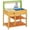Colorful, variant on 3-in-1 Trampoline for Kids with Swing and Gymnastics Bar, 6.9 Blue Steel Toddler Trampoline with Enclosure for Indoor Outdoor Use