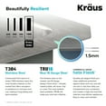 thumbnail image 6 of Kraus Standard PRO 32-inch 16 Gauge Undermount Single Bowl Stainless Steel Kitchen Sink with Waste Guard Continuous Feed Garbage Disposal, 6 of 12