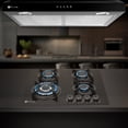 thumbnail image 5 of FLINE | Combo parrilla de gas y Campana Acero Inoxidable | negra 60 cm| vidrio templado y acero negro| 4 quemadores | Controles boton | OS4BR60, 5 of 5