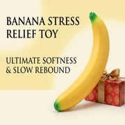 18 Giant Banana Squishy Toys, Jumbo Fake Slow Rising PU Foam Squeeze Banana For Students, Professionals For Stress Relief