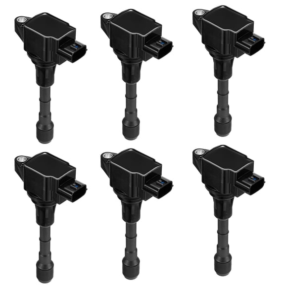 BDFHYK Ignition Coil Pack UF550 and Iridium Spark Plugs 1406 Compatible with Nissan Infiniti Maxima Murano Pathfinder Quest Altima Q50 QX60 FX35 2.5L 3.5L L4 V6 3.2L 3.6L V6, Sets of 6