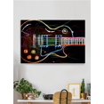 thumbnail image 2 of Electric Neon Guitar Wrapped Canvas  -Image by Shutterstock,, 2 of 2