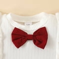 thumbnail image 5 of Children's Casual Girls' Short Sleeved Ruffled Bow Top With Lace Up Shorts Set Boys Clothes Sets Bowtie Boys Set with Bow Tie Toddler Wedding, 5 of 9