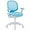Sky Blue W/ Armrests, variant on Kids Desk Chair, Boy's Girl's Child Children Study Office Computer Chair, Ergonomic Design, Adjustable Height and Seat Depth (Sky Blue W/Armrests)