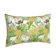 thumbnail image 2 of Naloa Gnome and Pineapple Pillowcase, Throw Pillowcase, Wrinkle-Free, Stain-Resistant with Hidden Zipper for Bedroom Sofa - 14"x20", 2 of 9