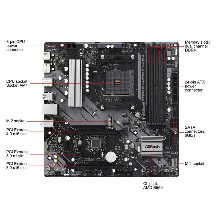 未使用 ASRock B550M Phantom Gaming 4 ASRock | B550M Phantom Gaming 4
