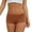 Coffee, variant on Women Casual Solid Color Flat Leggings Comfortable And Breathable Mid Waist Briefs