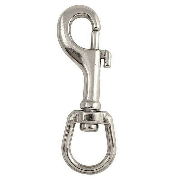 Lucky Line Slide Bolt Snap, SS, 5/8 in Eye Dia 4GGK6