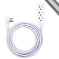 thumbnail image 1 of Cable de extensión Power Strip GE de 3 salidas de 15 pies con enchufe plano, 1 of 6
