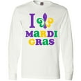 thumbnail image 3 of Inktastic I Love Mardi Gras Long Sleeve T-Shirt, 3 of 5